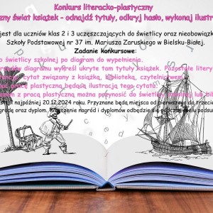 konkursie literacko-plastycznym "Magiczny świat książek