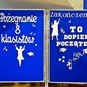 Uroczysta akademia z okazji zakończenia roku szkolnego i pożegnanie klas ósmych.