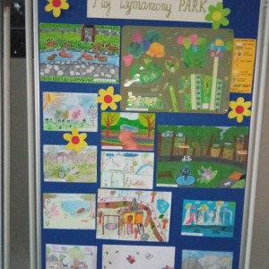 KONKURS PLASTYCZNY "MÓJ WYMARZONY PARK" -  WYSTAWA W KLUBIE KARPATEK