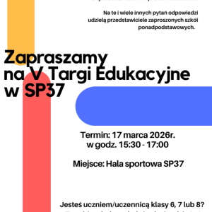 Zaproszenie na Targi Edukacyjne
