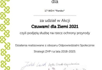 akcja "Czuwam dla Ziemi"