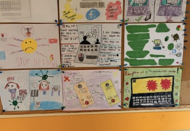 konkurs plastyczny pt. „Cyberbezpieczeństwo w ramach przeciwdziałania zachowaniom przemocowym w sieci”