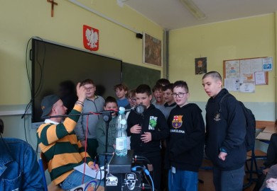Spotkanie z raperami klas 5