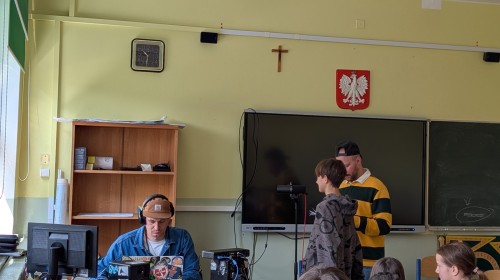 Spotkanie z raperami klas 5