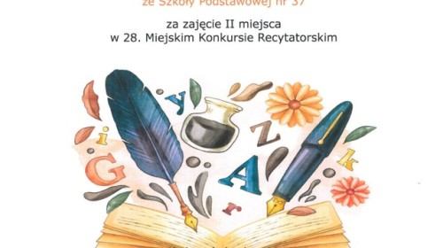 28. Miejski Konkurs Recytatorski