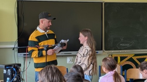Spotkanie z raperami klas 5