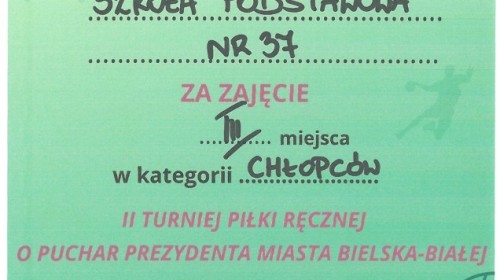 II Turnieju Piłki Ręcznej o Puchar Prezydenta Miasta  Bielska-Białej