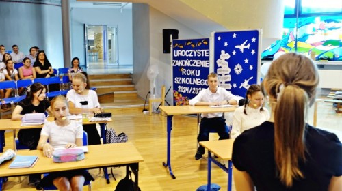Uroczystość zakończenia roku szkolnego 2024/2025 dla uczniów klas 4-8