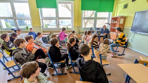 Spotkanie z raperami klas 5