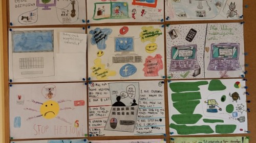 konkurs plastyczny pt. „Cyberbezpieczeństwo w ramach przeciwdziałania zachowaniom przemocowym w sieci”
