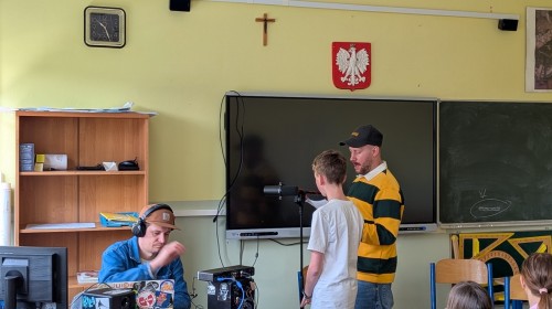 Spotkanie z raperami klas 5