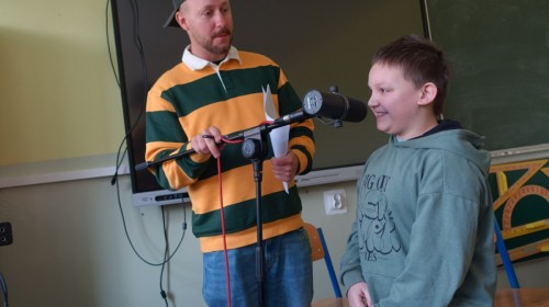 Spotkanie z raperami klas 5