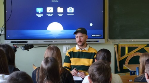 Spotkanie z raperami klas 5