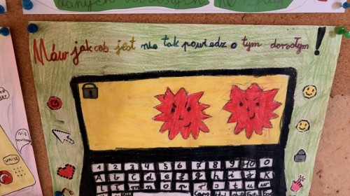 konkurs plastyczny pt. „Cyberbezpieczeństwo w ramach przeciwdziałania zachowaniom przemocowym w sieci”