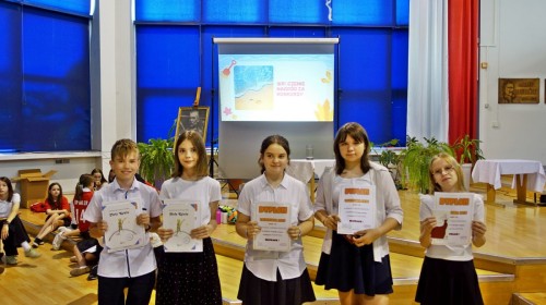 Uroczysta akademia z okazji zakończenia roku szkolnego i pożegnanie klas ósmych.