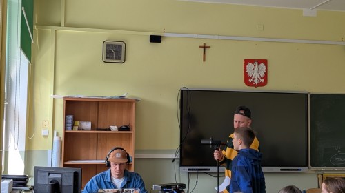 Spotkanie z raperami klas 5