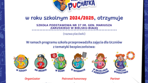 PO PIERWSZE BEZPIECZEŃSTWO! AKADEMIA BEZPIECZNEGO PUCHATKA