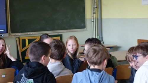 Spotkanie z raperami klas 5