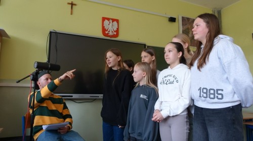 Spotkanie z raperami klas 5