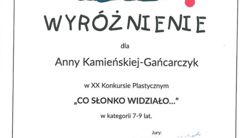 Konkurs "Co słonko widziało"