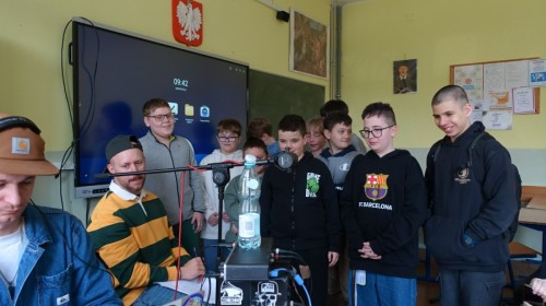 Spotkanie z raperami klas 5