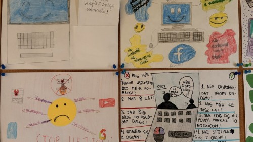 konkurs plastyczny pt. „Cyberbezpieczeństwo w ramach przeciwdziałania zachowaniom przemocowym w sieci”