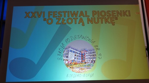 XXVI Międzyszkolny Festiwal Piosenki “O Złotą Nutkę