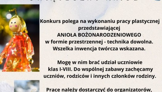 konkurs Świąteczny Anioł.