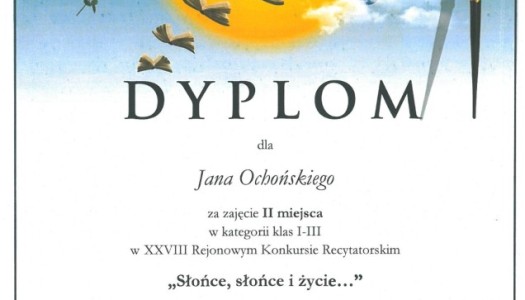 XXVIII Konkursu Recytatorskiego "Słońce, słońce i życie":