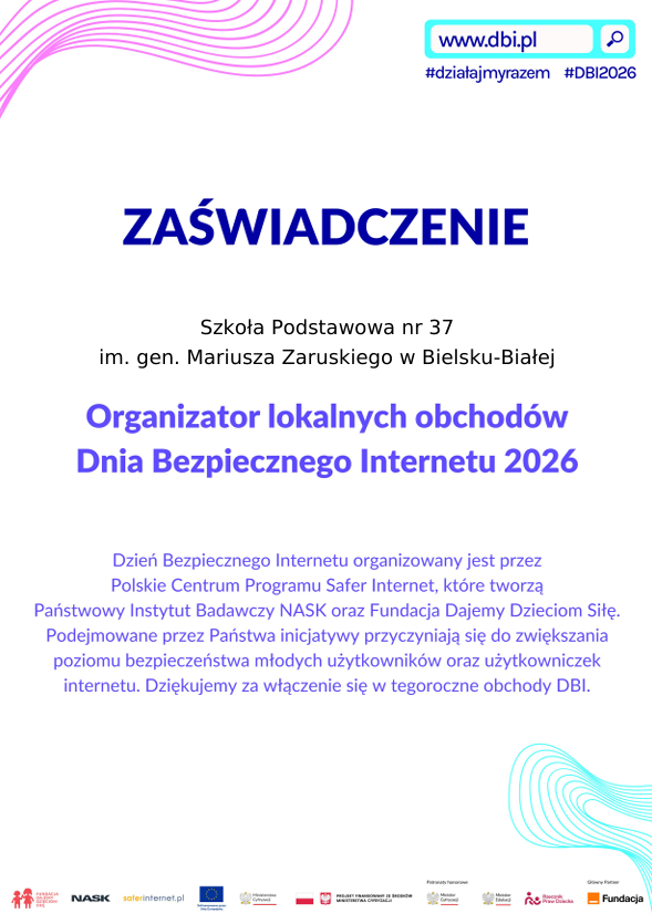 Zaświadczenie DBI 2026